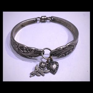 Jewelry - Unique handmade silver spoon bracelet with charms Jewelry - Unique handmade silver spoon bracelet with charms
